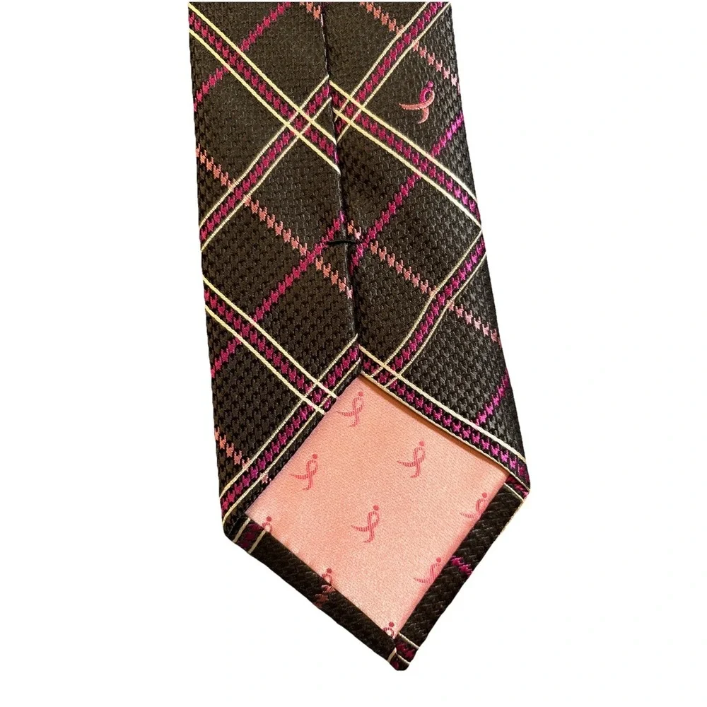 Knots For Hope Susan G Komen Breast Cancer Awareness Silk Tie